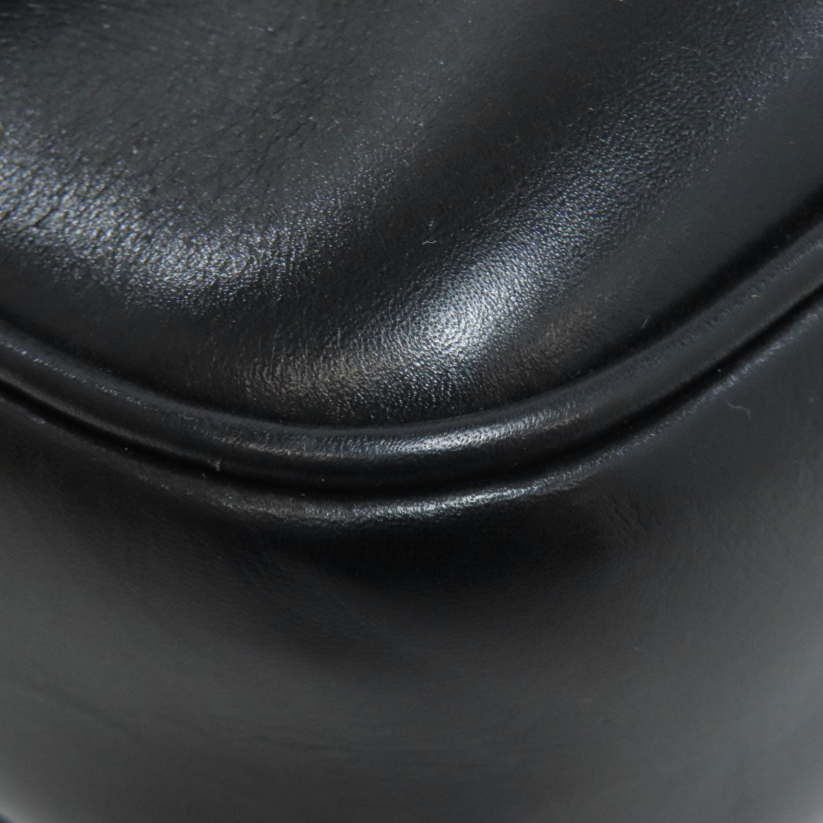 CELINE Shoulder Bag leather black logo