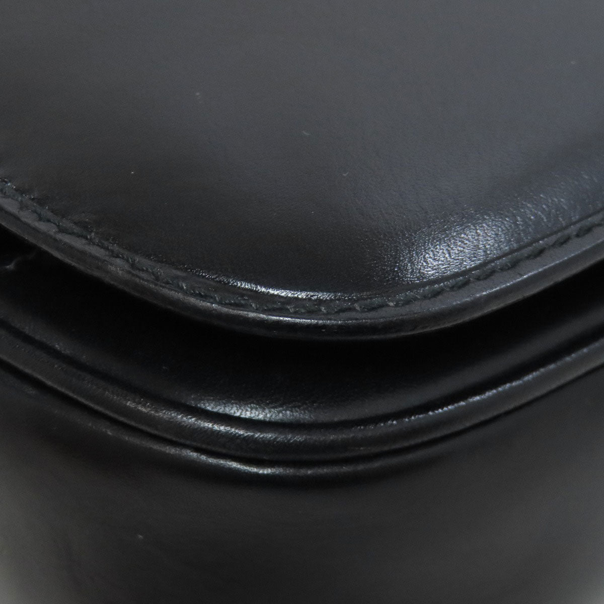 CELINE Shoulder Bag leather black logo