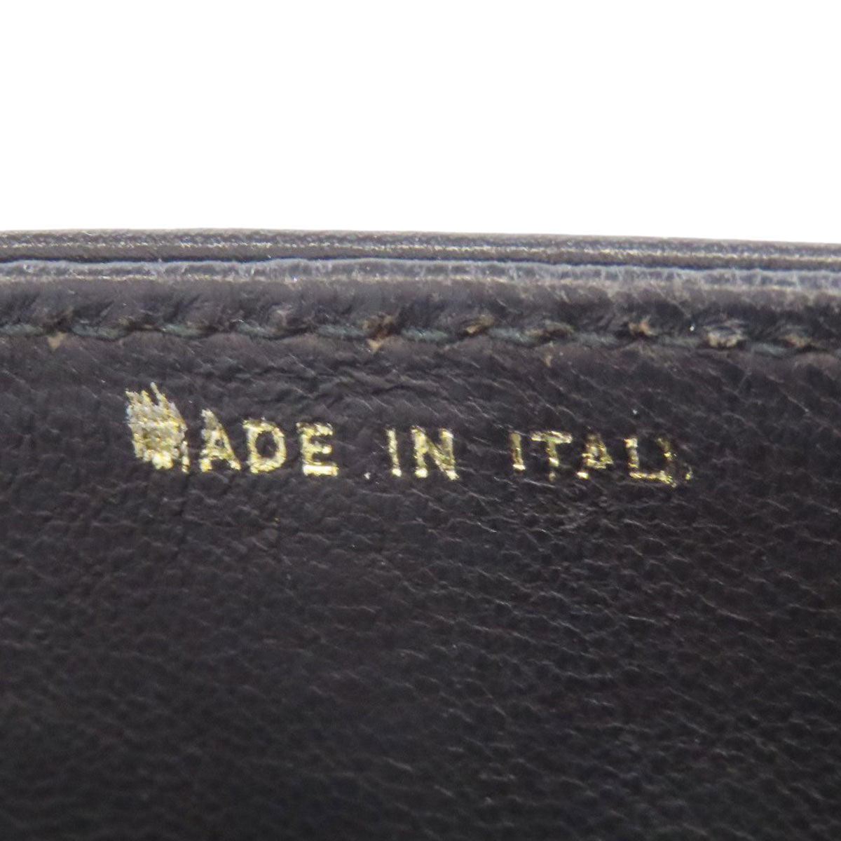 CELINE Shoulder Bag leather black logo