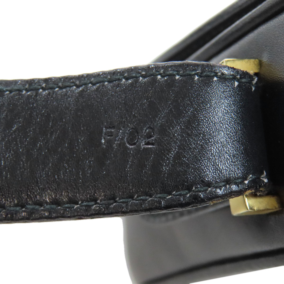CELINE Shoulder Bag leather black logo