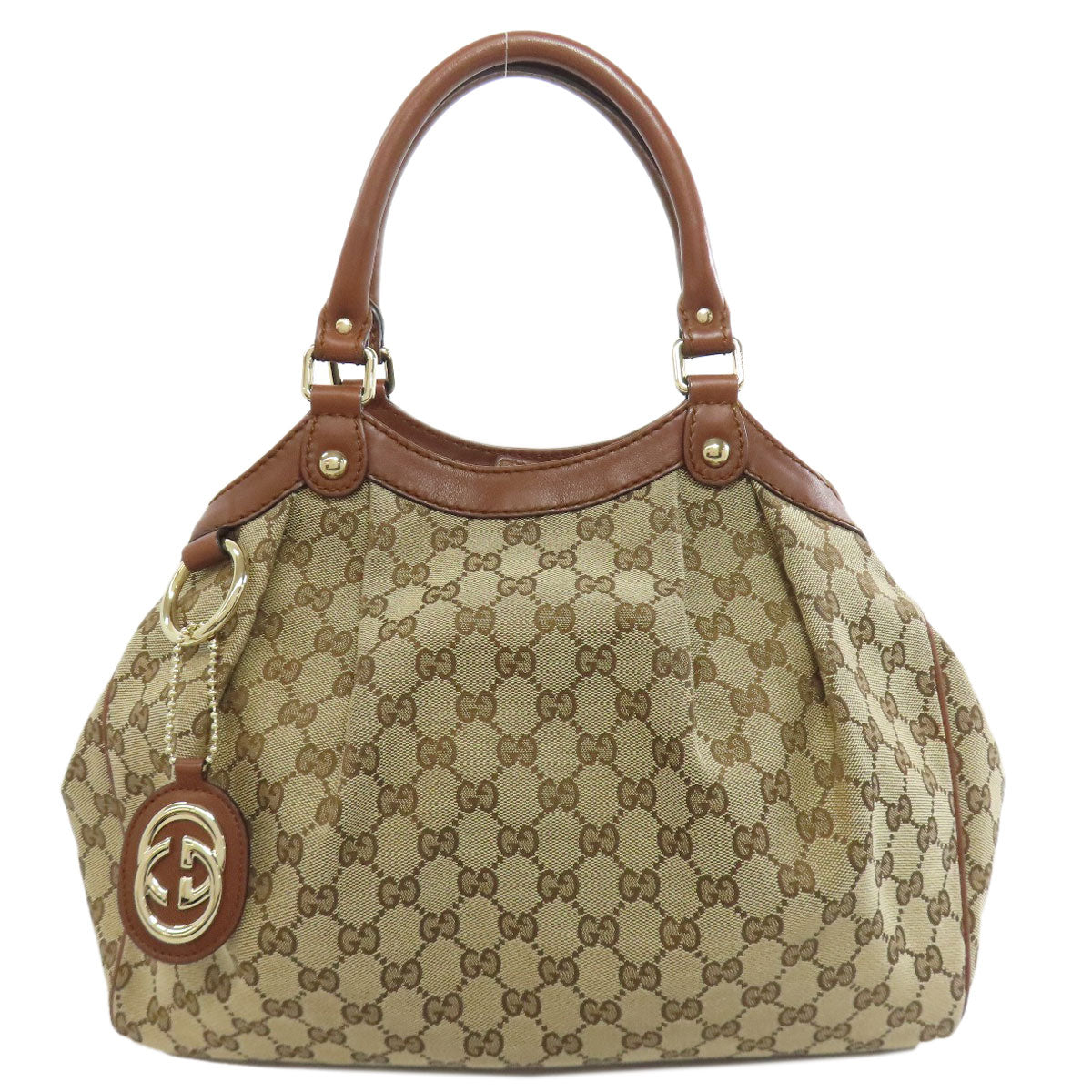 GUCCI Handbag 211944 canvas Brown Sukey GG