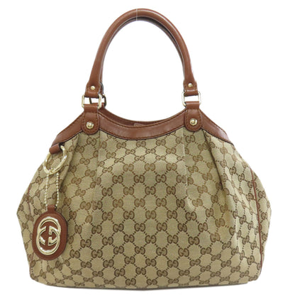 GUCCI Handbag 211944 canvas Brown Sukey GG