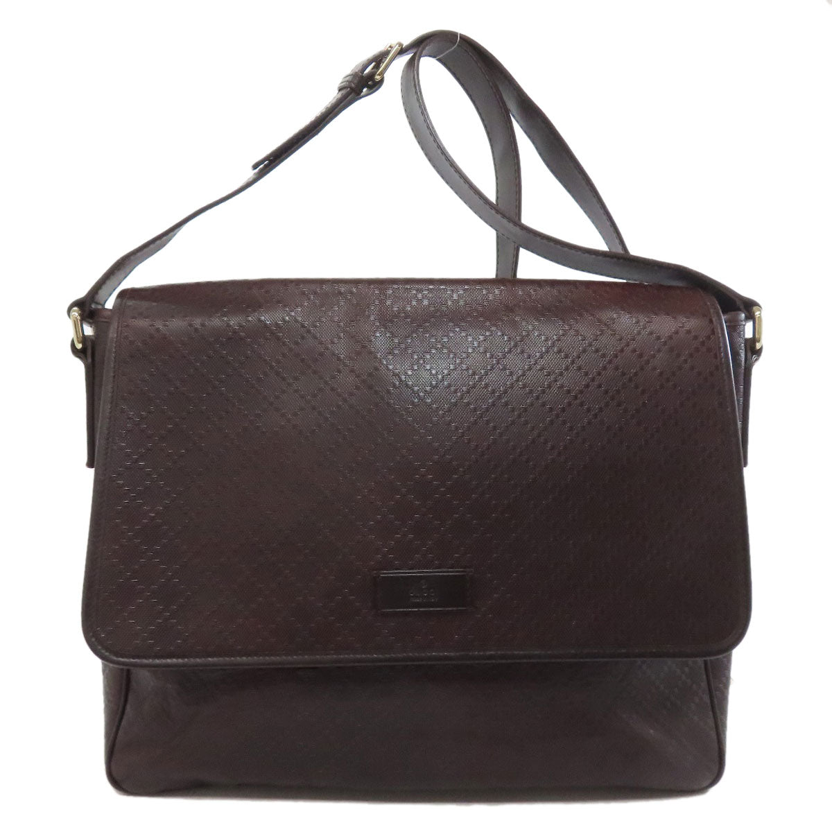 GUCCI Shoulder Bag 223665 leather Brown Diamante