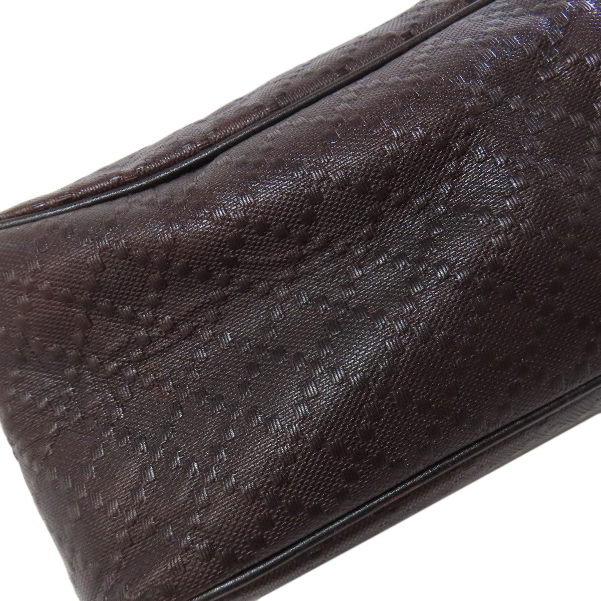GUCCI Shoulder Bag 223665 leather Brown Diamante