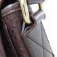 GUCCI Shoulder Bag 223665 leather Brown Diamante