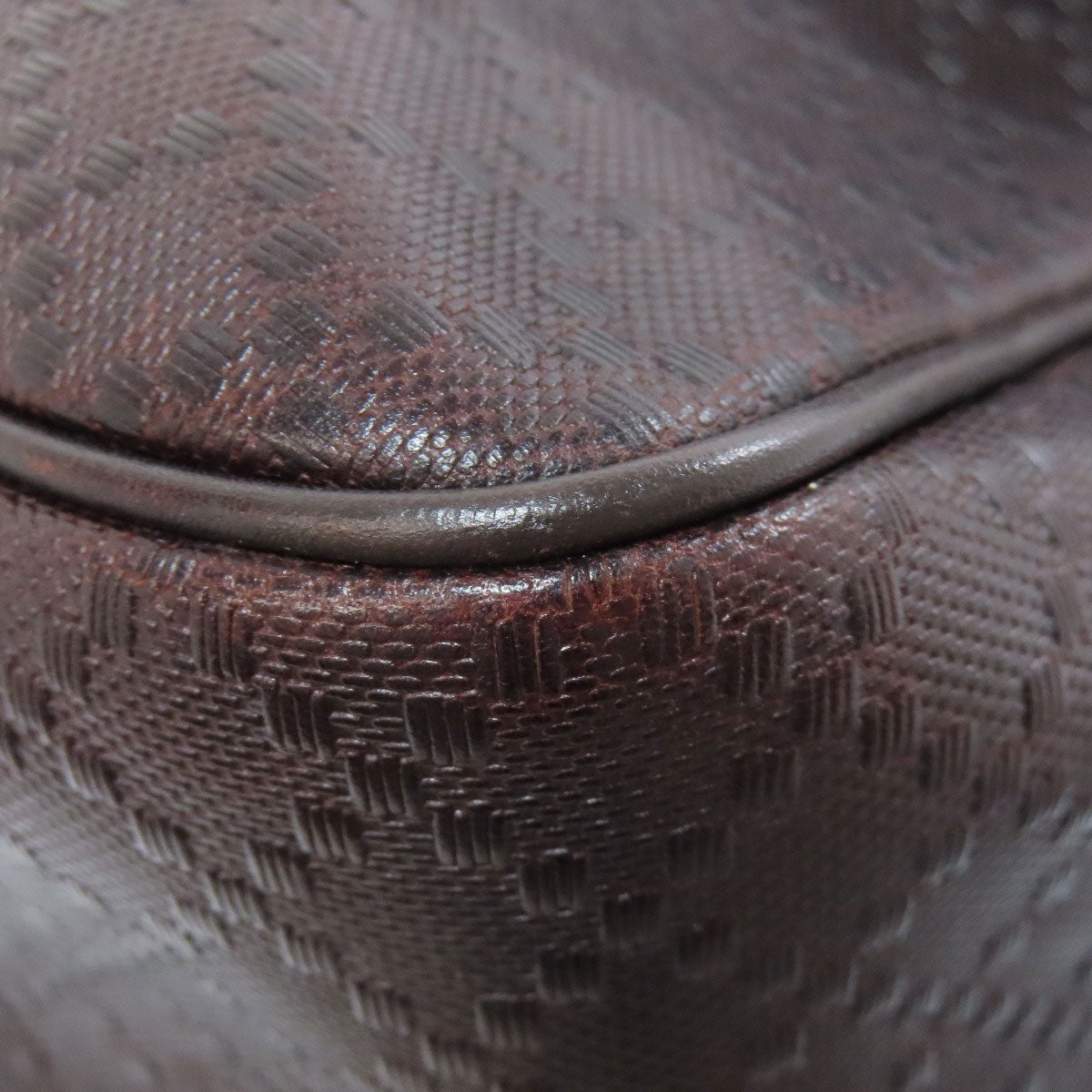 GUCCI Shoulder Bag 223665 leather Brown Diamante