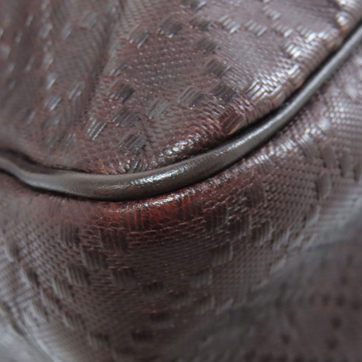GUCCI Shoulder Bag 223665 leather Brown Diamante