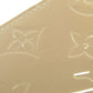 LOUIS VUITTON Coin case M91762 Vernis pink beige Zippy coin purse Women Used Authentic