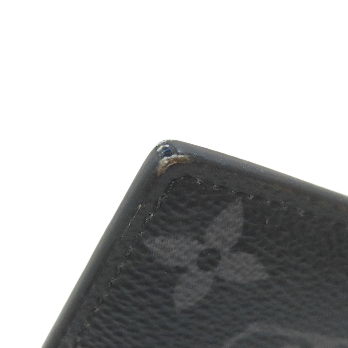 LOUIS VUITTON Coin case M80994 Monogram Eclipse black Zippy Dragonne Trunk Print Women Used Authentic