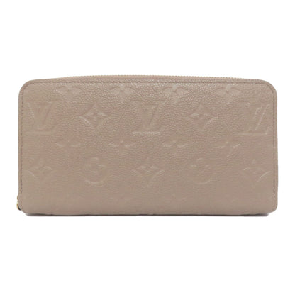 LOUIS VUITTON Long Wallet Purse M69034 Ann Platt beige Zippy wallet Women Used Authentic