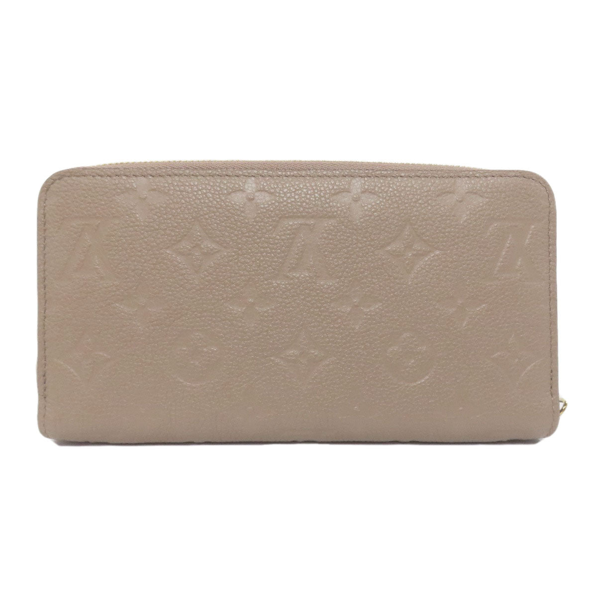 LOUIS VUITTON Long Wallet Purse M69034 Ann Platt beige Zippy wallet Women Used Authentic