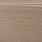 LOUIS VUITTON Long Wallet Purse M69034 Ann Platt beige Zippy wallet Women Used Authentic