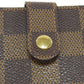 LOUIS VUITTON Bifold Wallet N61664 Damier canvas Brown Portomon Vienova Women Used Authentic
