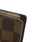 LOUIS VUITTON Bifold Wallet N61664 Damier canvas Brown Portomon Vienova Women Used Authentic