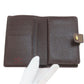 LOUIS VUITTON Bifold Wallet N61664 Damier canvas Brown Portomon Vienova Women Used Authentic