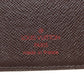 LOUIS VUITTON Bifold Wallet N61664 Damier canvas Brown Portomon Vienova Women Used Authentic