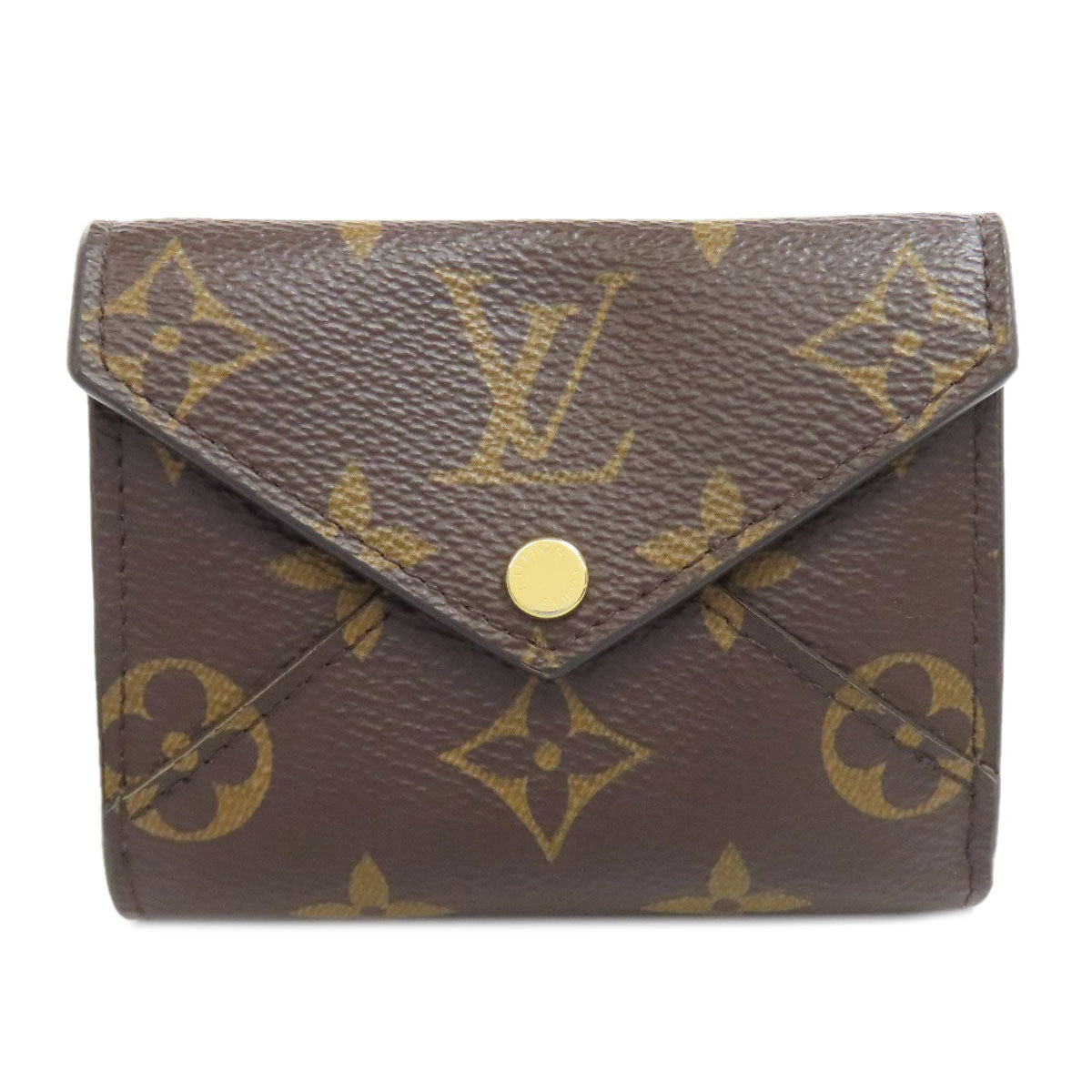 LOUIS VUITTON Bifold Wallet M81667 Monogram canvas Brown Portefeuille Celeste Women Used Authentic