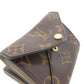LOUIS VUITTON Bifold Wallet M81667 Monogram canvas Brown Portefeuille Celeste Women Used Authentic