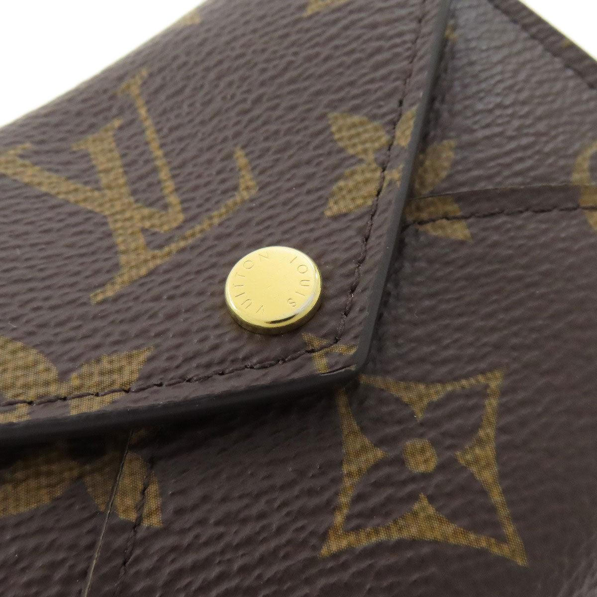 LOUIS VUITTON Bifold Wallet M81667 Monogram canvas Brown Portefeuille Celeste Women Used Authentic