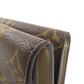 LOUIS VUITTON Bifold Wallet M81667 Monogram canvas Brown Portefeuille Celeste Women Used Authentic