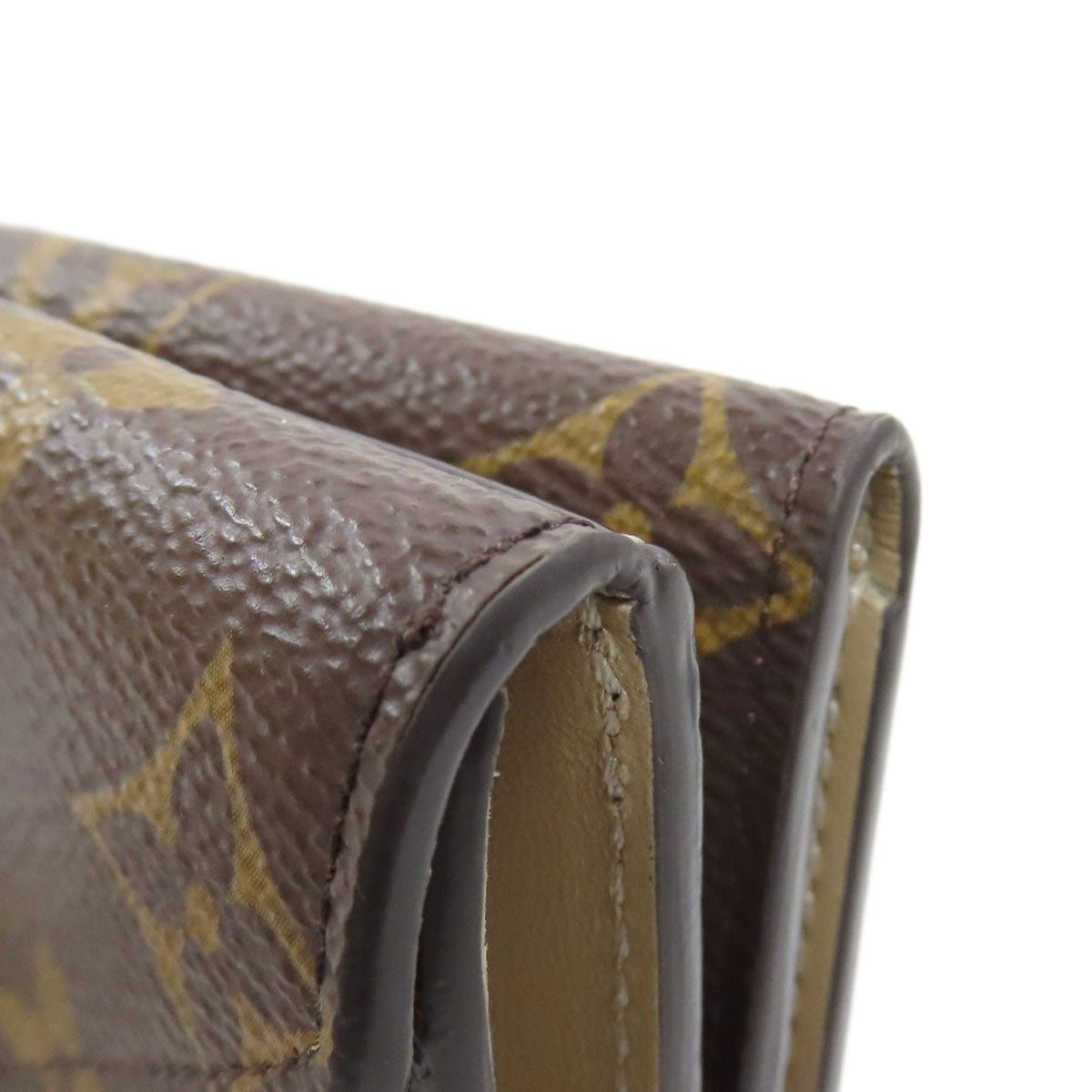 LOUIS VUITTON Bifold Wallet M81667 Monogram canvas Brown Portefeuille Celeste Women Used Authentic