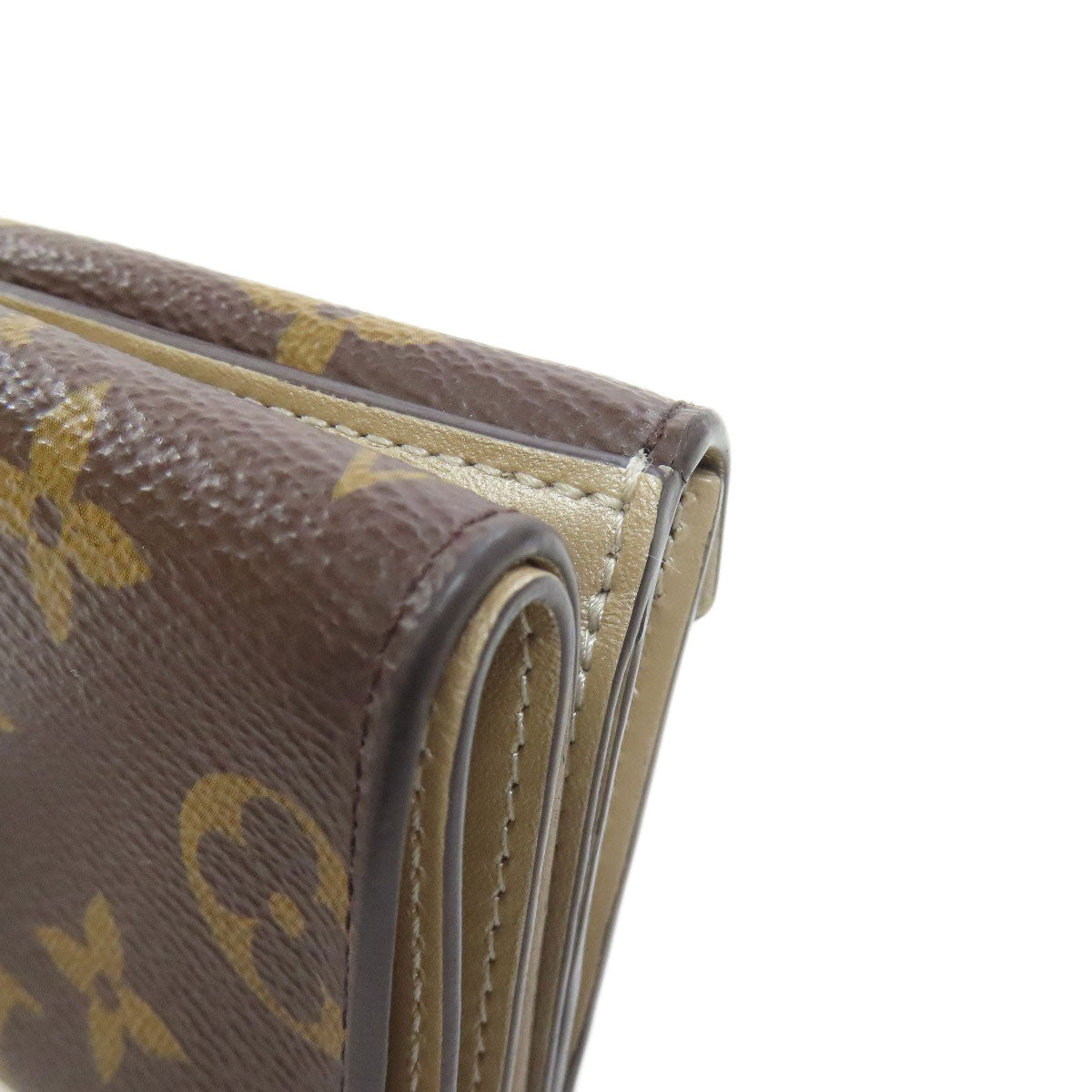 LOUIS VUITTON Bifold Wallet M81667 Monogram canvas Brown Portefeuille Celeste Women Used Authentic
