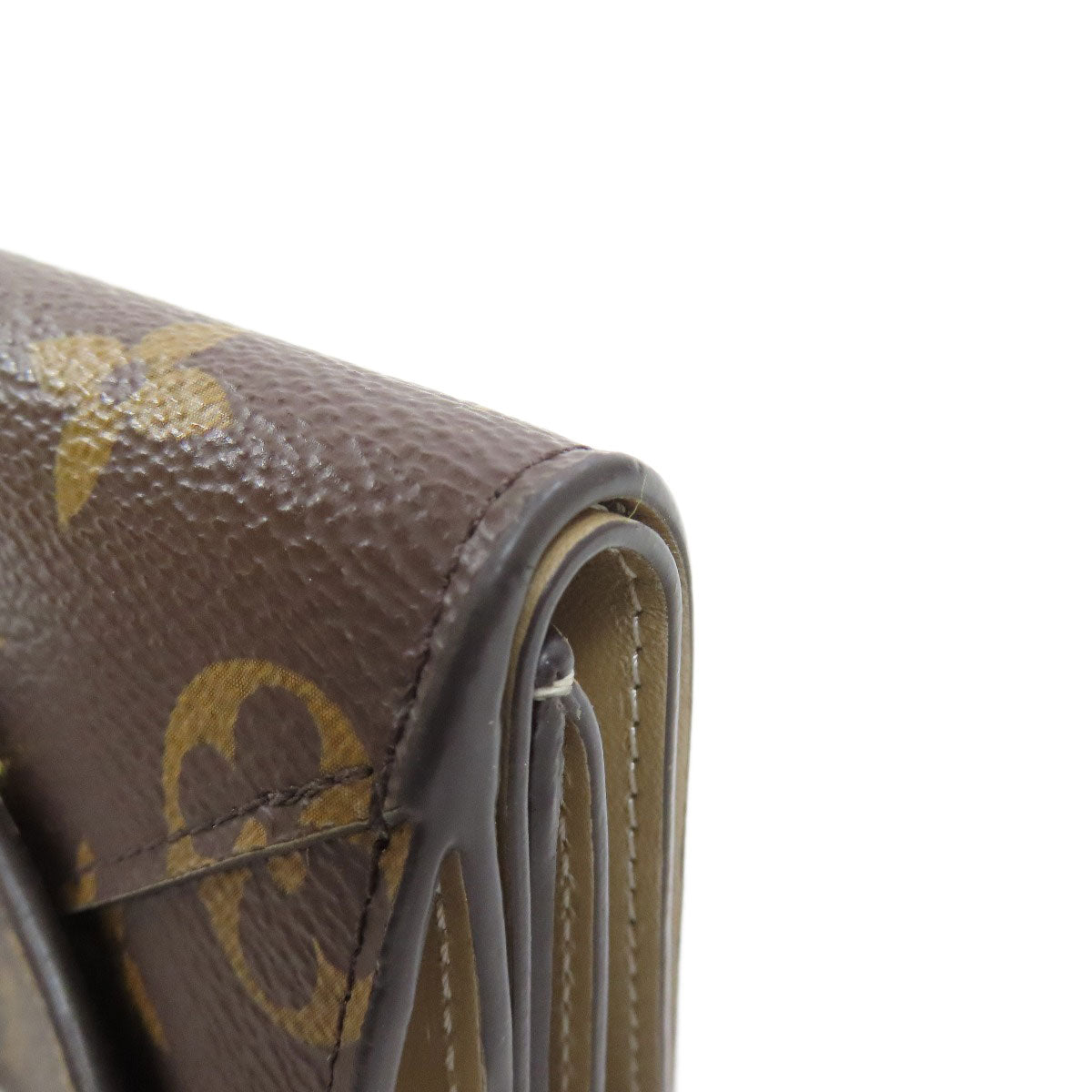 LOUIS VUITTON Bifold Wallet M81667 Monogram canvas Brown Portefeuille Celeste Women Used Authentic
