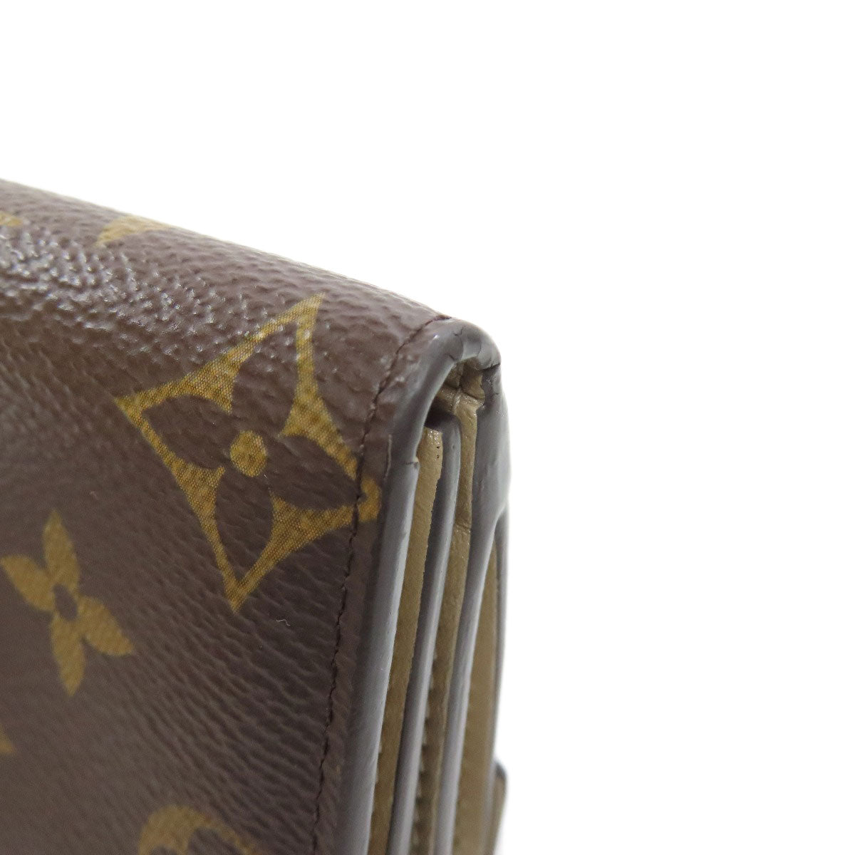 LOUIS VUITTON Bifold Wallet M81667 Monogram canvas Brown Portefeuille Celeste Women Used Authentic