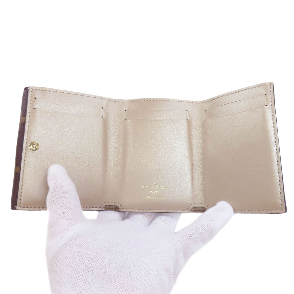 LOUIS VUITTON Bifold Wallet M81667 Monogram canvas Brown Portefeuille Celeste Women Used Authentic