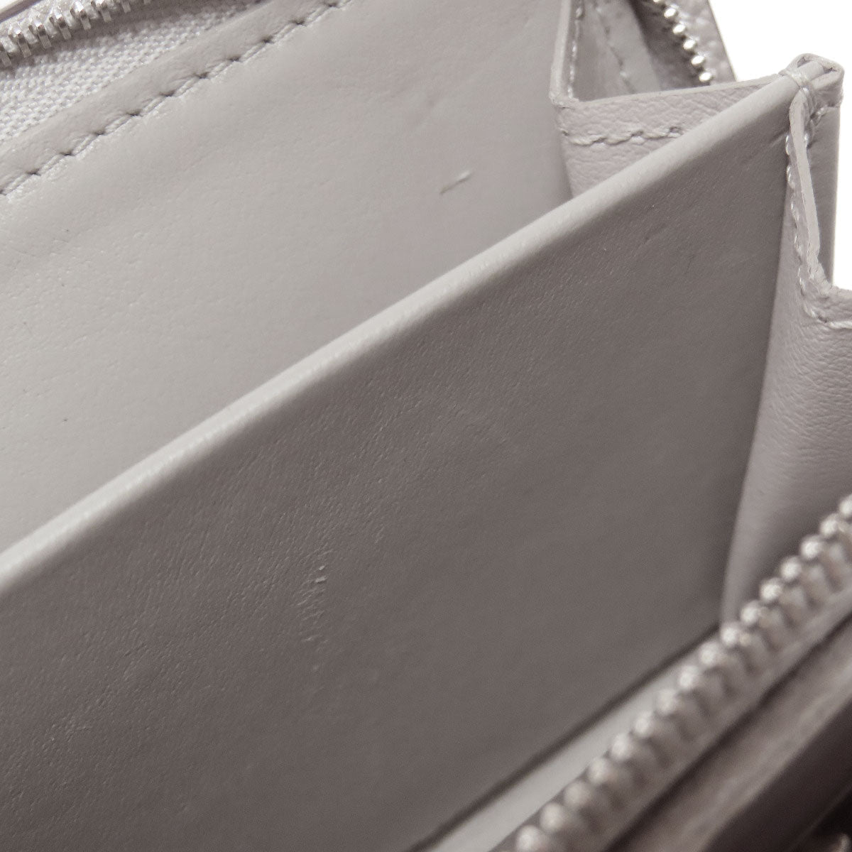 LOUIS VUITTON Bifold Wallet M80903 Monogram Mahina gray Portefeuille Clare Women Used Authentic
