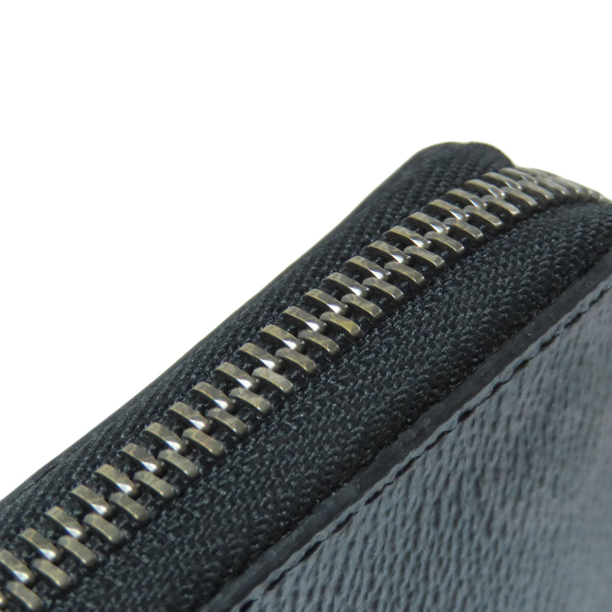 LOUIS VUITTON Long Wallet Purse M62295 Monogram Eclipse black Zippy wallet Vertical mens Used Authentic