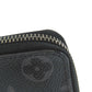 LOUIS VUITTON Long Wallet Purse M62295 Monogram Eclipse black Zippy wallet Vertical mens Used Authentic