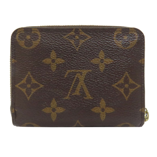 LOUIS VUITTON Coin case M60067 Monogram canvas Brown Zippy coin purse Women(Unisex) Used Authentic