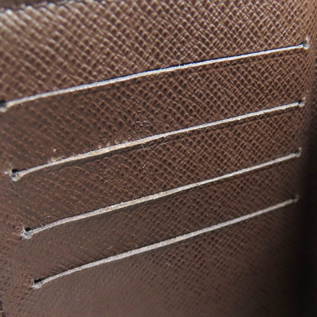 LOUIS VUITTON Bifold Wallet N63067 Damier canvas Brown Portefeuille Alexandra Women Used Authentic