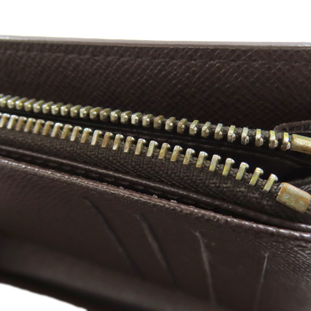 LOUIS VUITTON Bifold Wallet N63067 Damier canvas Brown Portefeuille Alexandra Women Used Authentic