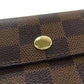 LOUIS VUITTON Bifold Wallet N63067 Damier canvas Brown Portefeuille Alexandra Women Used Authentic