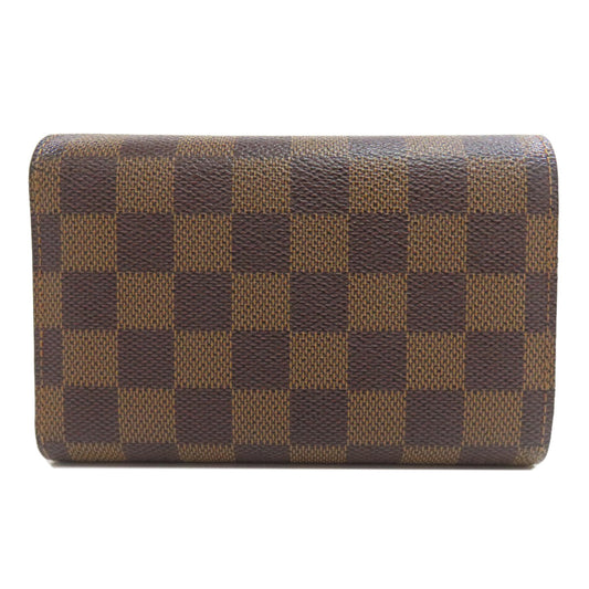 LOUIS VUITTON Bifold Wallet N63067 Damier canvas Brown Portefeuille Alexandra Women Used Authentic