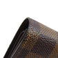 LOUIS VUITTON Bifold Wallet N63067 Damier canvas Brown Portefeuille Alexandra Women Used Authentic