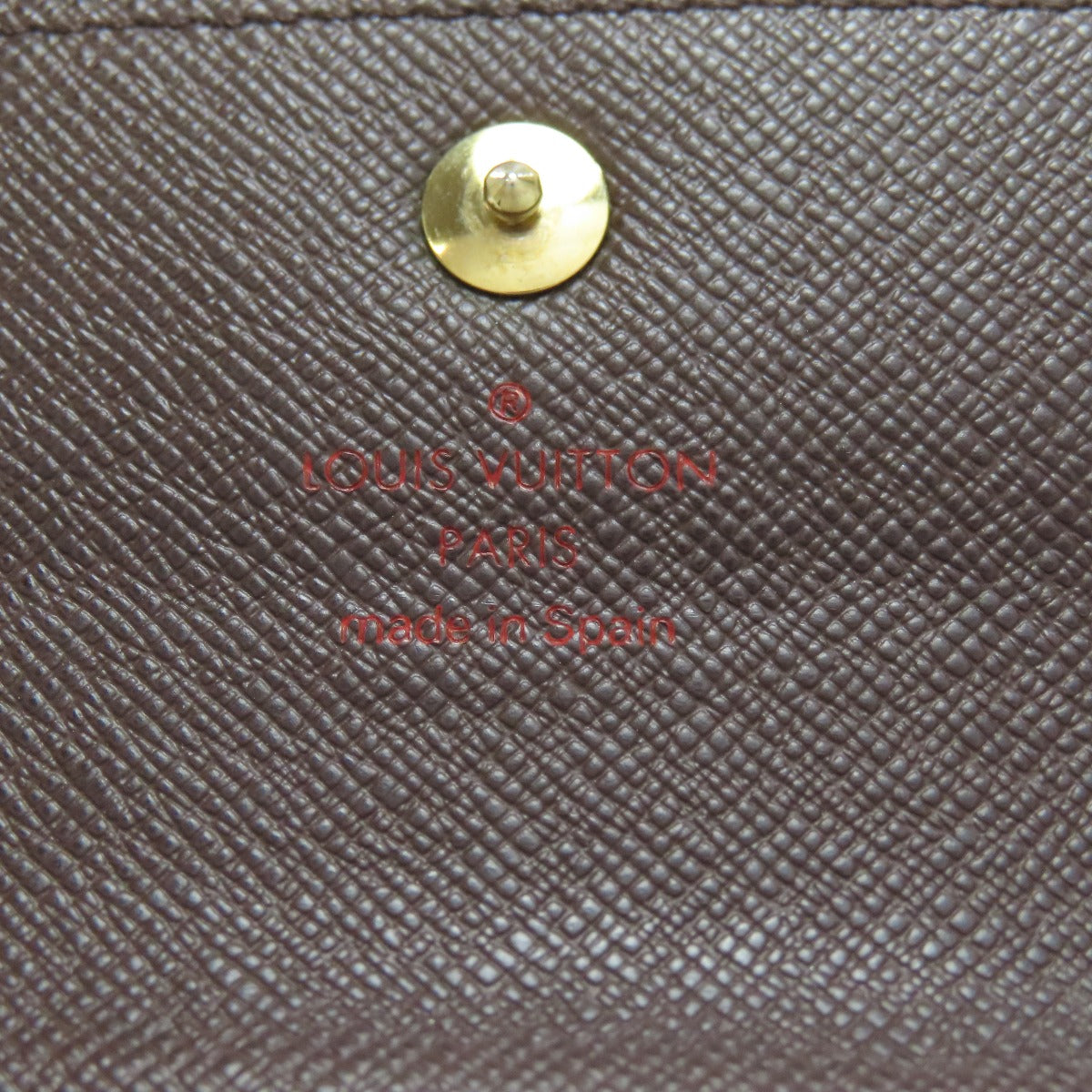 LOUIS VUITTON Bifold Wallet N63067 Damier canvas Brown Portefeuille Alexandra Women Used Authentic