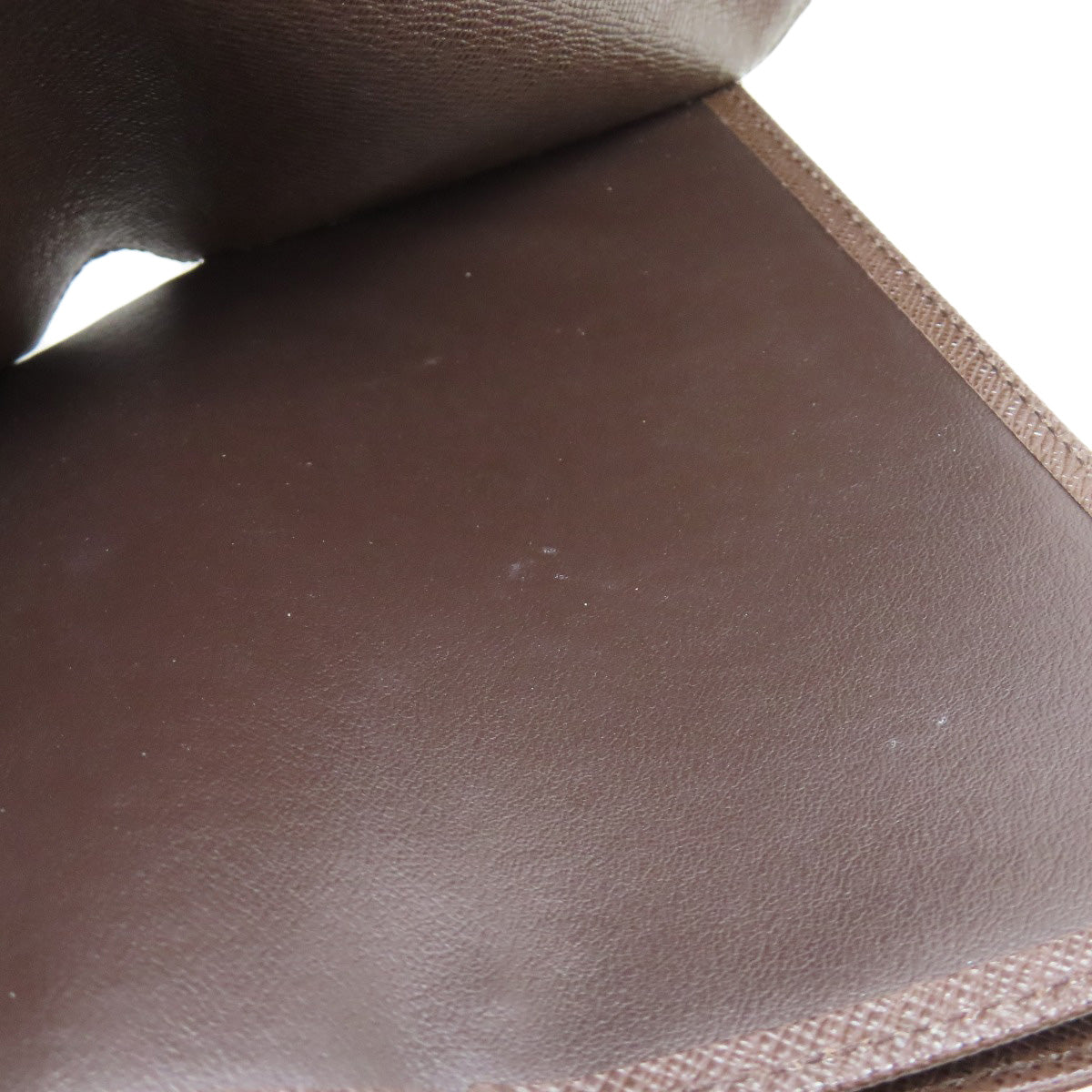 LOUIS VUITTON Bifold Wallet N63067 Damier canvas Brown Portefeuille Alexandra Women Used Authentic