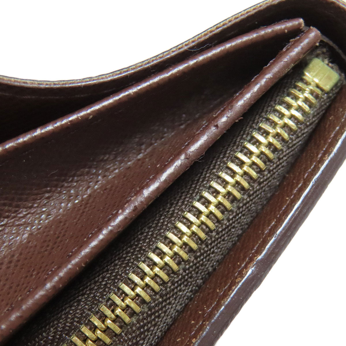 LOUIS VUITTON Bifold Wallet N61736 Damier canvas Brown Portefeuille Tresol