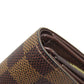 LOUIS VUITTON Bifold Wallet N61736 Damier canvas Brown Portefeuille Tresol