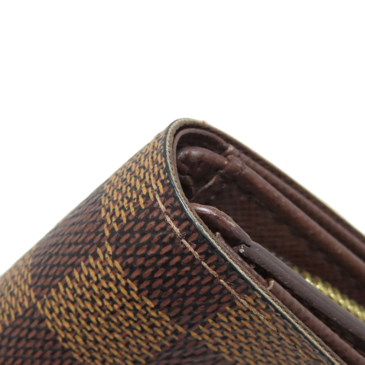 LOUIS VUITTON Bifold Wallet N61736 Damier canvas Brown Portefeuille Tresol