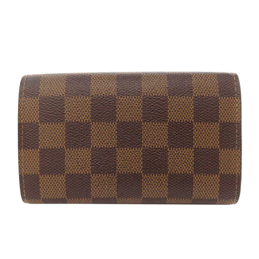 LOUIS VUITTON Bifold Wallet N61736 Damier canvas Brown Portefeuille Tresol