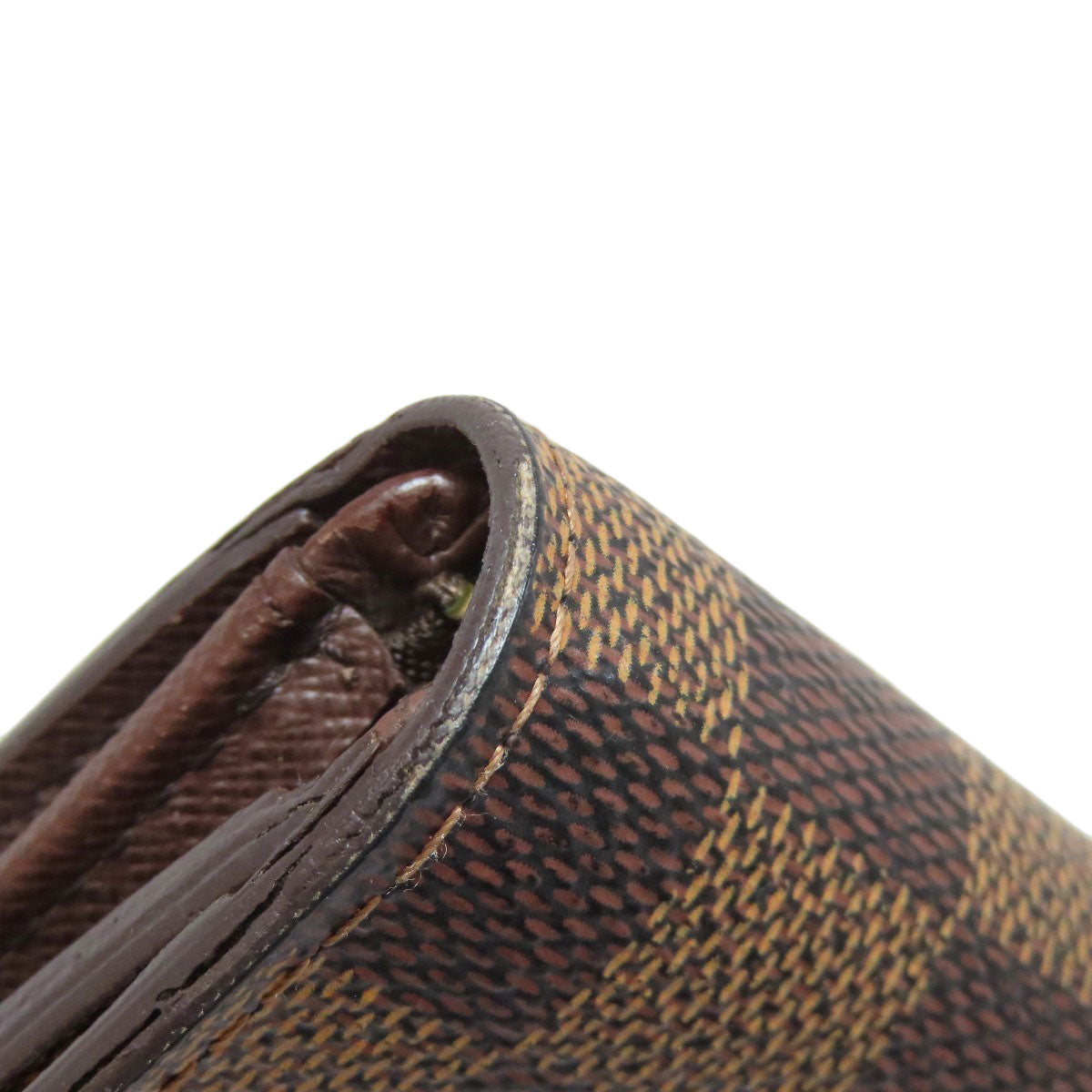 LOUIS VUITTON Bifold Wallet N61736 Damier canvas Brown Portefeuille Tresol