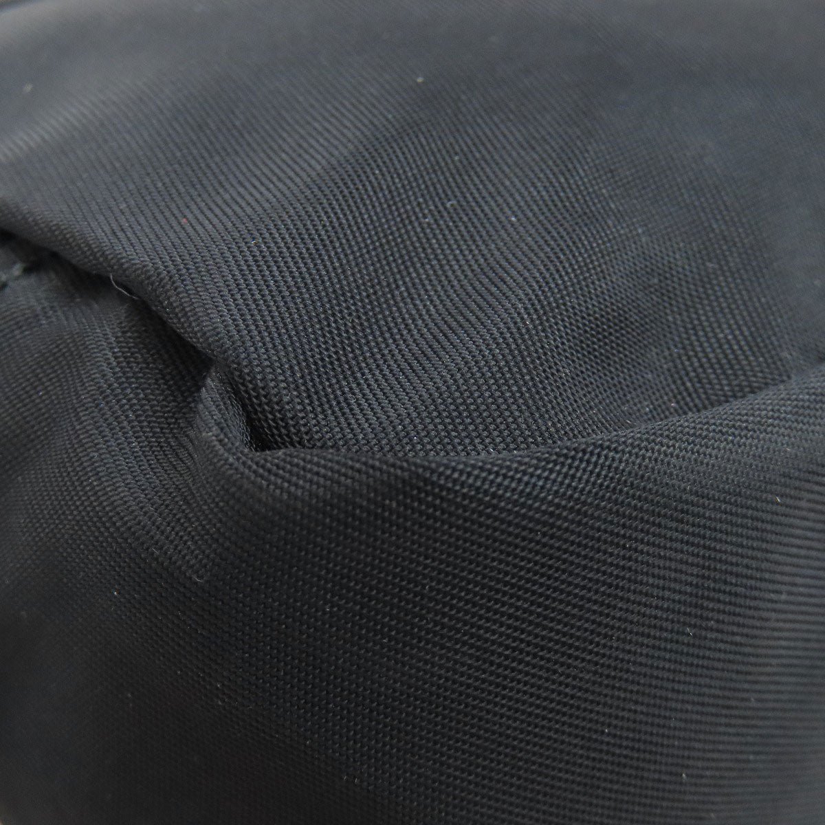 PRADA Accessory pouch Nylon black logoMetal Women Used Authentic