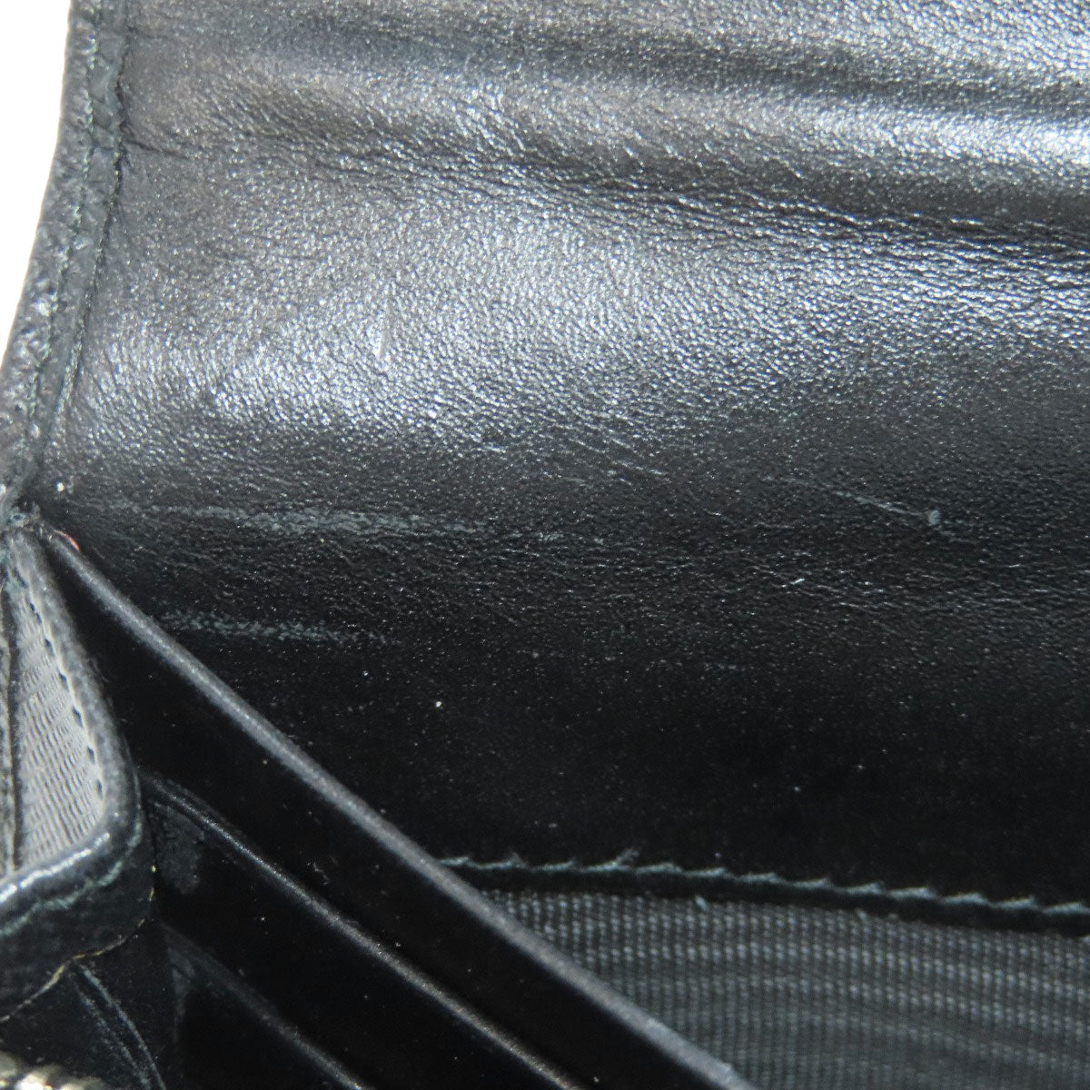 PRADA Long Wallet Purse 1M1037 Safiano black logo Women Used Authentic