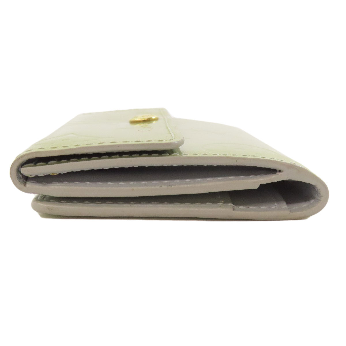 LOUIS VUITTON Coin case M91161 Vernis white Ludlow Women Used Authentic