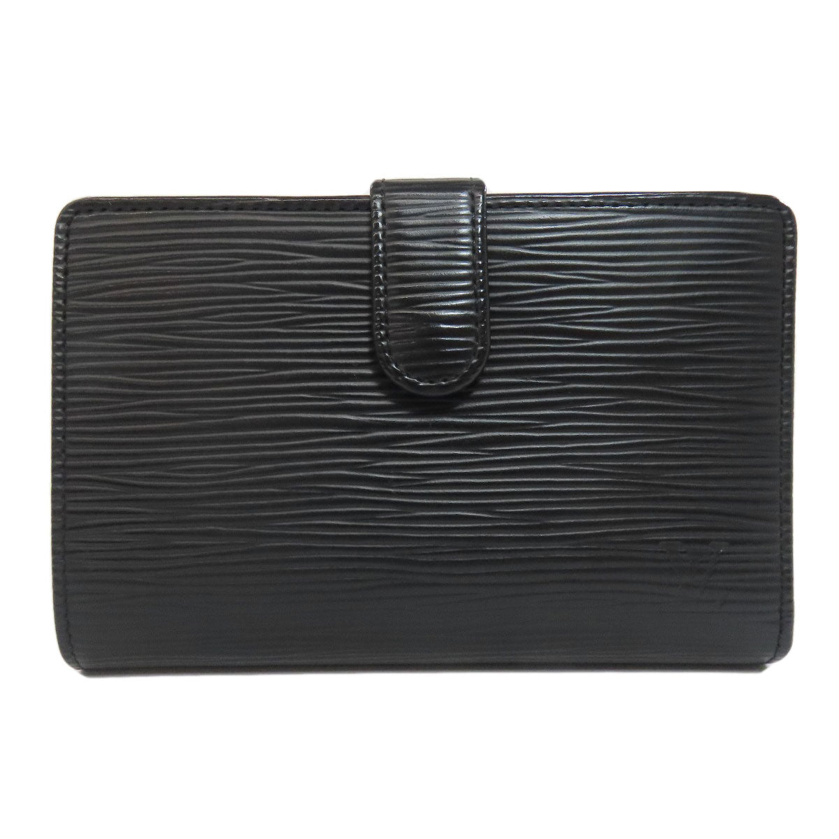 LOUIS VUITTON Bifold Wallet M63242 Epi black Portefeuille Vienova Women Used Authentic