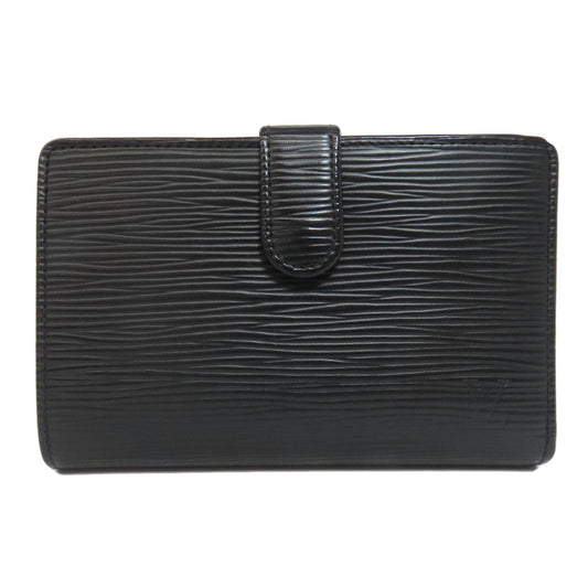 LOUIS VUITTON Bifold Wallet M63242 Epi black Portefeuille Vienova Women Used Authentic